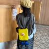 Cute Doll Decoration Solid Color Lightweight Children Crossbody Bag For Kindergarten Daily Use