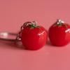 Lovely Bag Ornament Keychain Simulation Tomato Keyring Pendant Key Rings Jewelry