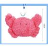Round Eyes Aquarium Mascotspecies Shark Whale Manta Otter Fluffy Soft Stuffed Plush Toy Ball Chain,Shark Crab Figurine Sea Creature