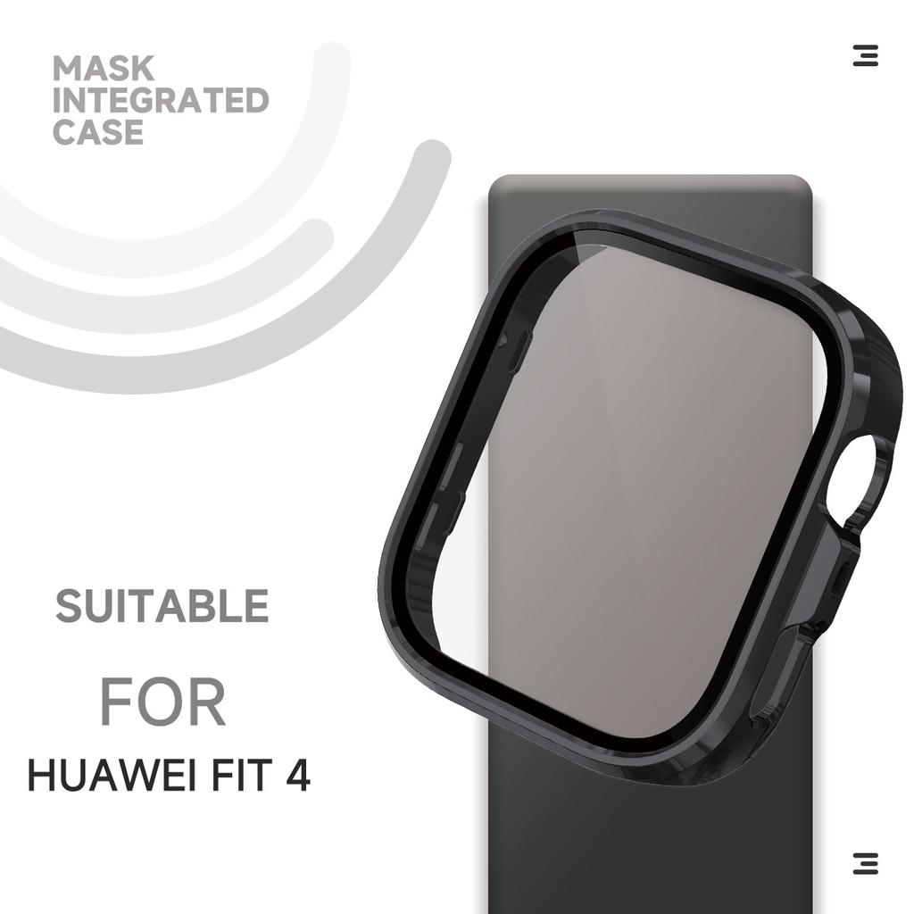 NEW Tempered Glass+PC Case For Huawei Watch Fit 4/4 Pro Cover All-Around Screen Protector Watch Cases For Huawei Fit 4 Accessory