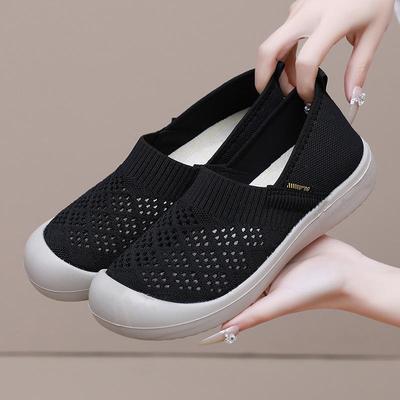 2025 New Fashion Casual Shoes Comfortable Women Breathable Antiskid Sneakers Men Mesh Flat Shoes