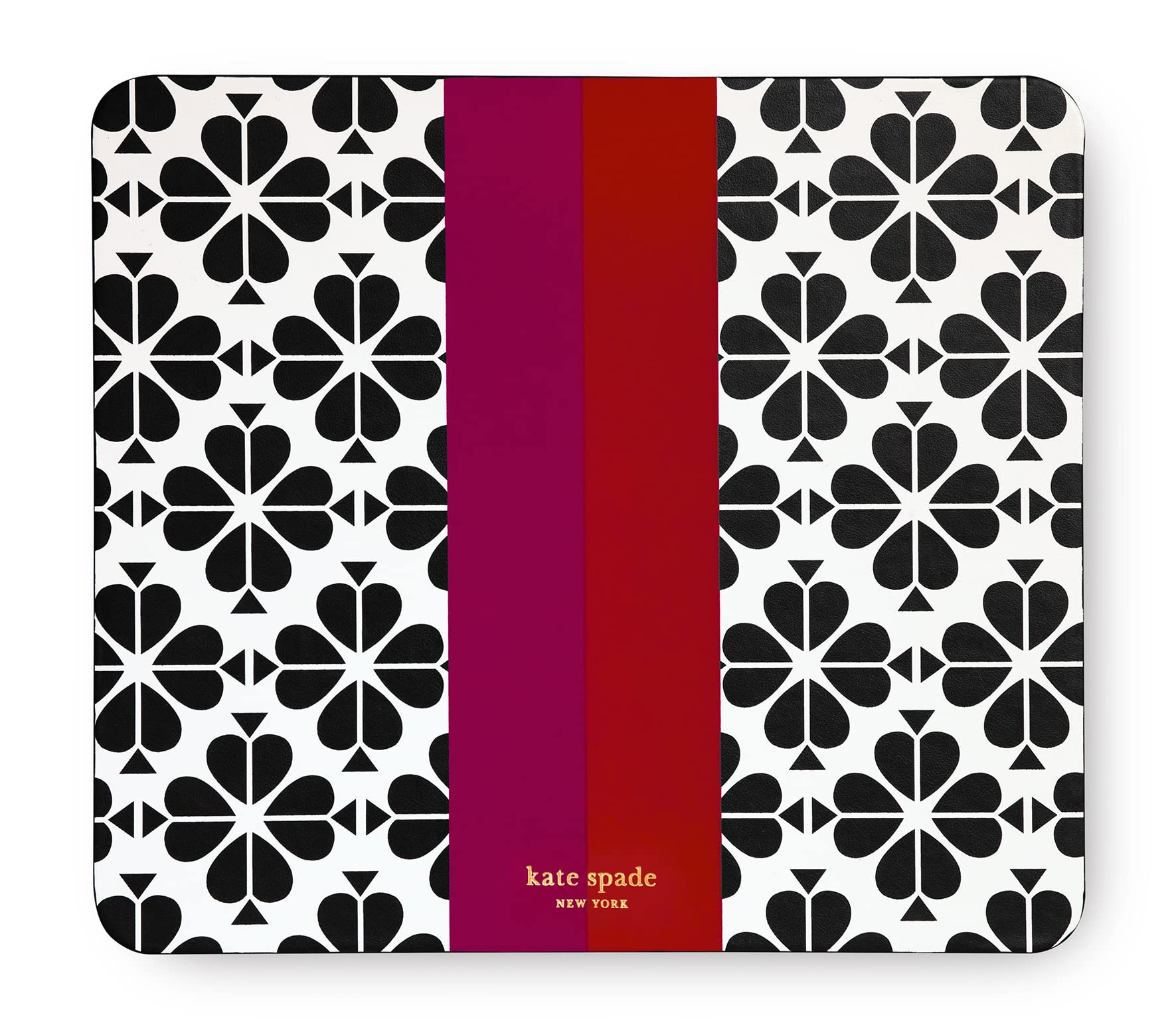 

Kate Spade New York Leatherette Mouse Pad x Mouse Mat with Back Cute Mouse Pad for Office Desk Spade Flower Stripe 9 8 Non-Slip
