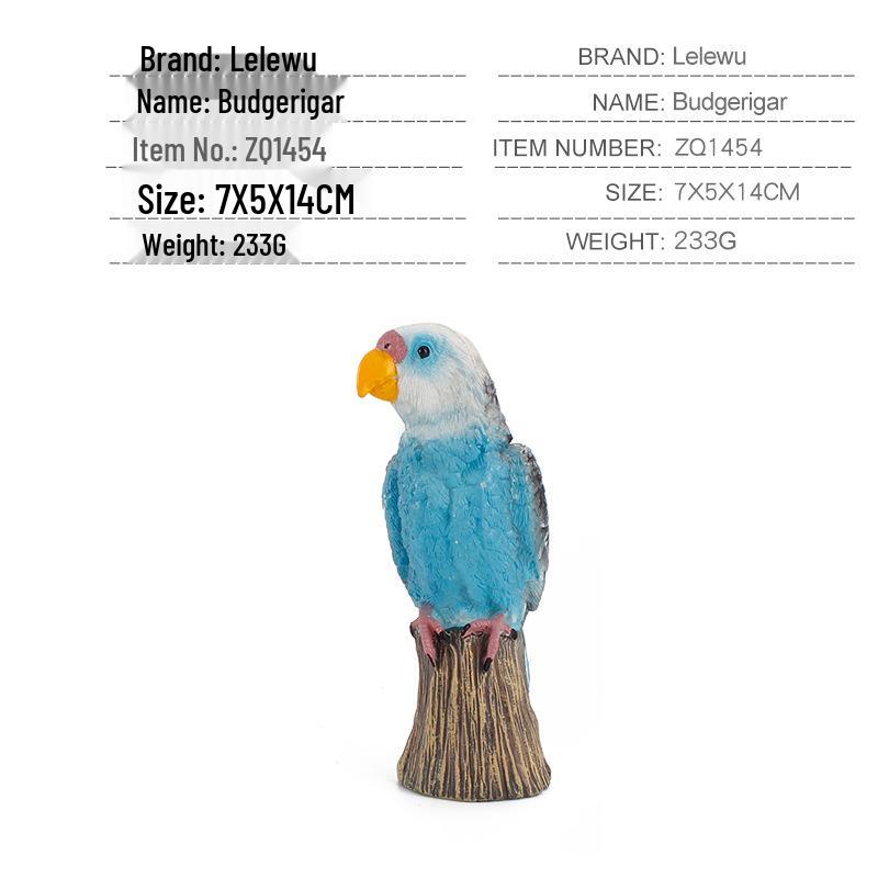 Top-Selling Static Parrot Models: Budgerigar, Macaw & Cockatoo Figurines