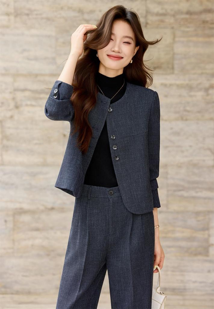 Recruitment Suit Jacket and Plus Sizes Suitable for Perfect for Entrance Graduation [KOSIKINI] Women's Set Trousers, 2-Piece Set. Stylish, Simple,