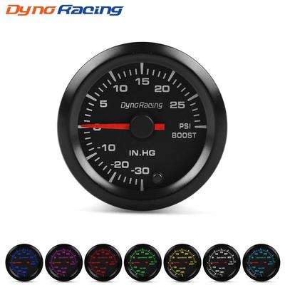 Dynoracing 2" 52mm 7 Farben LED Auto Auto PSI Turbo Boost Gauge Meter Hochgeschwindigkeits-Schrittmotor mit Sensor Auto Meter