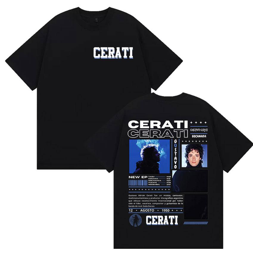 

Rapper Gustavo Cerati Tour Album Graphic TShirt Unisex Fashion Oversized Cotton Tshirts Vintage Hot Sale Short Sleeve Tshirt 3XL