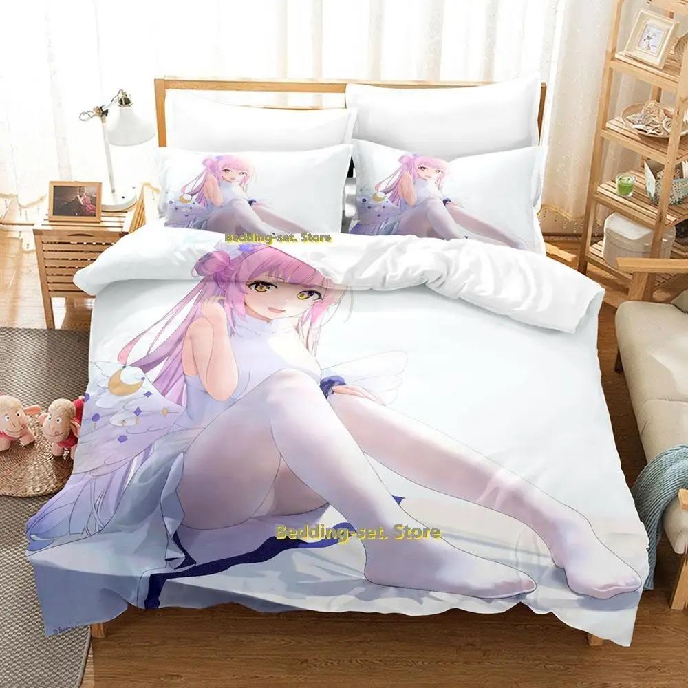 Comfortable Anime Print Bedding Set With Duvet Cover And Pillowcases Single Twin Full Queen King Sizes For Adults And Kids