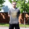 T-Shirt Stonewashed Mandala Dark Grey Large