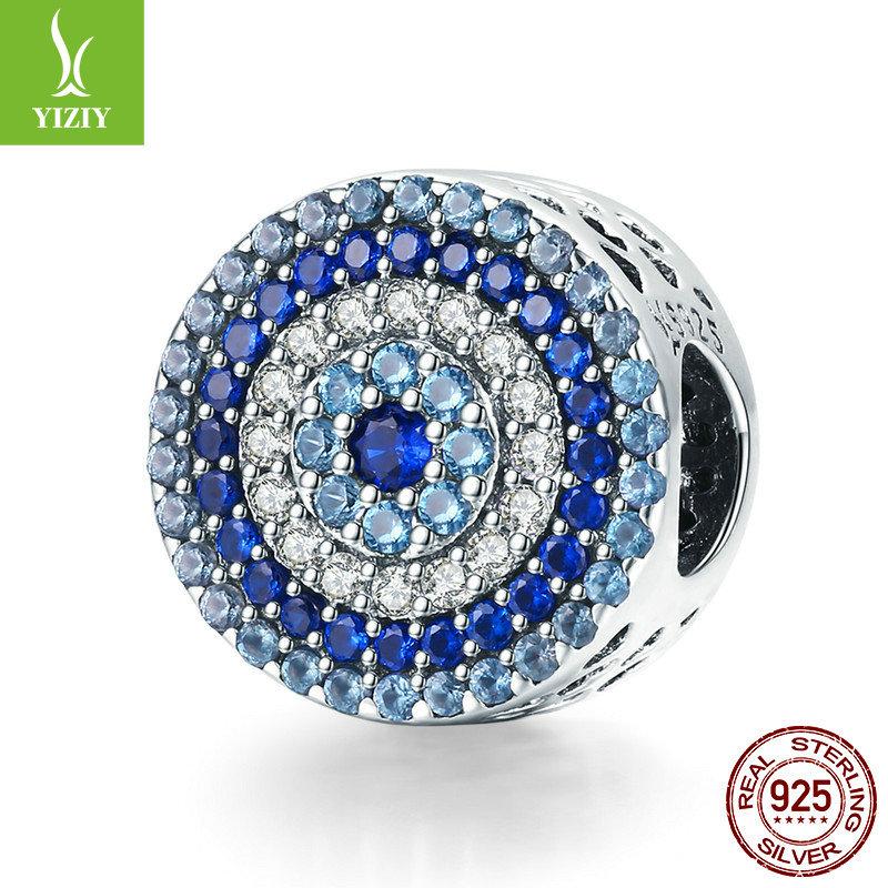 Devil'S Eye Diy Bracelet Beads Loose Beads, Accessories S925 Sterling Silver Eye Beads