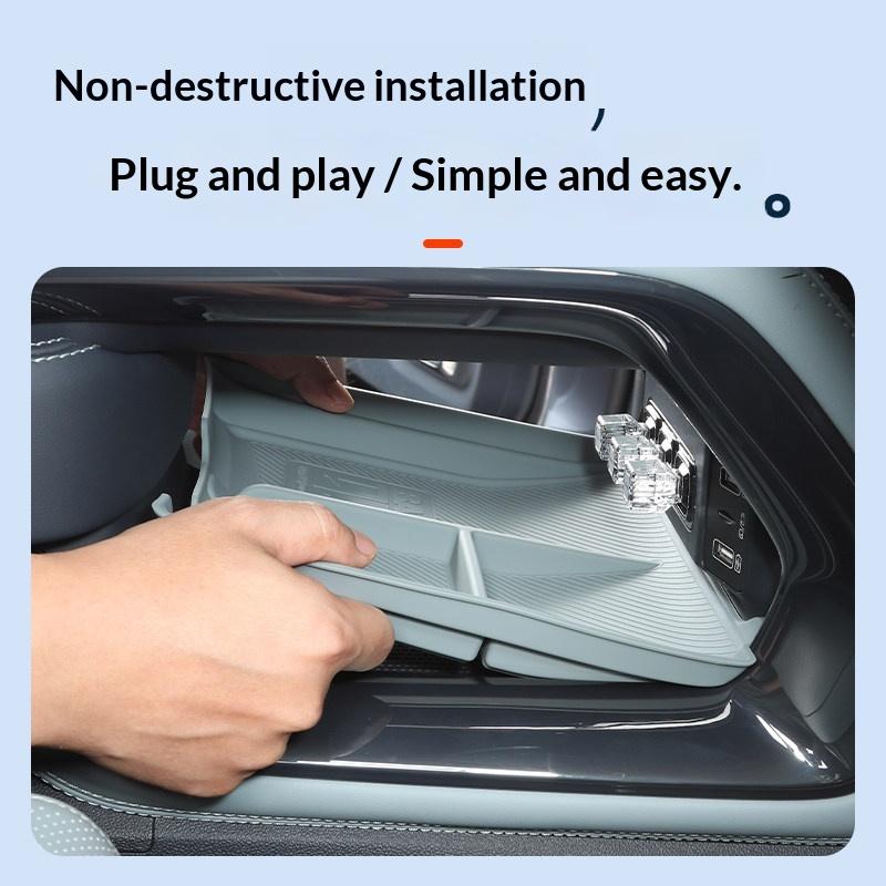 For BYD Leopard 5 Denza B5 Fangchengbao Bao5 Silicone Center Console Door Storage Interior Accessory Anti Slip Mat