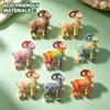 Diamond-inlaid Sheep Brooch Vintage Brooch Pins Trendy Lady's Suit Brooch  Cloth Accessories