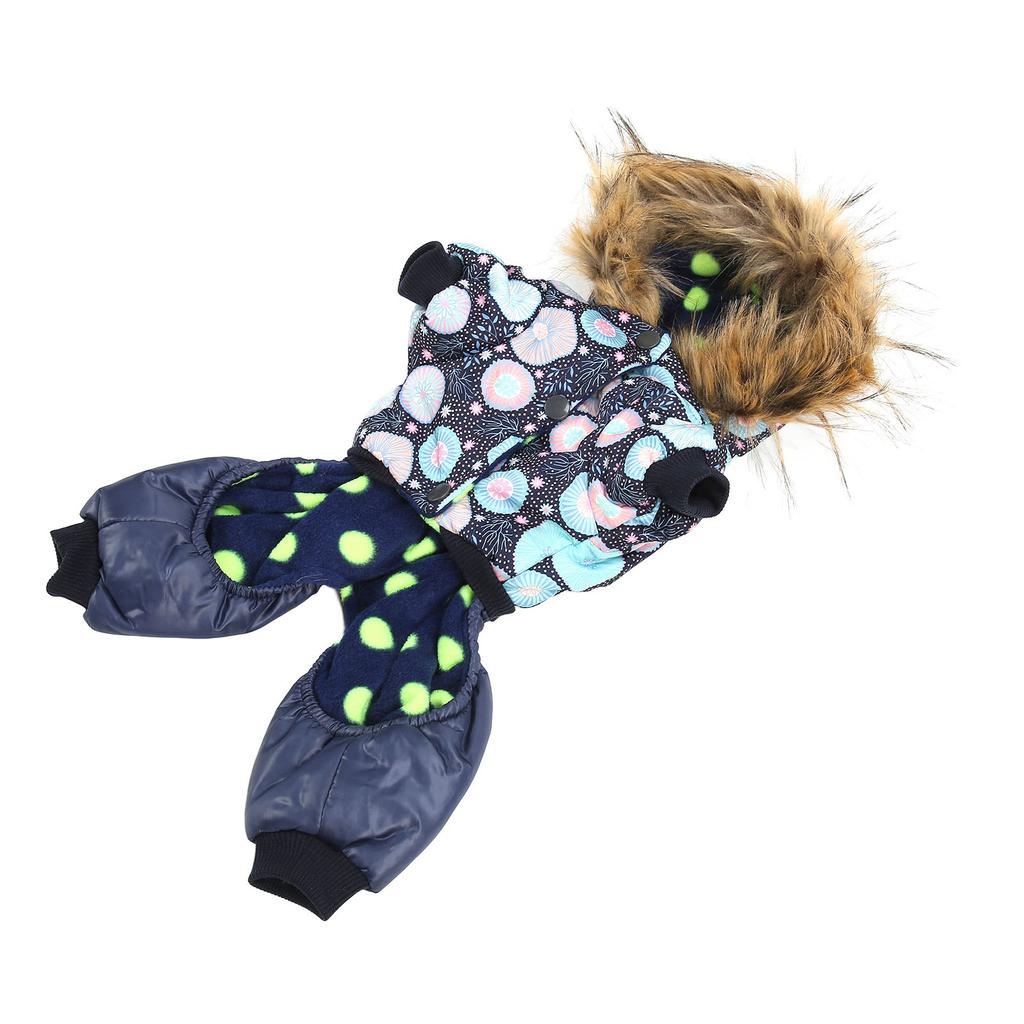 Dog Winter Coat Warm Hooded Thickened One Piece Pet Down Jacket for Small Medium Large Dogs