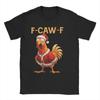 Funny Rooster F CAW F Santa Chicken Christmas Creative Print TShirt Women Summer Short Sleeve Round Neck Casual Tshirt Clothing
