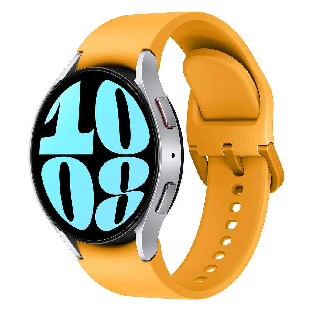 Silikonowy pasek Do Samsung Galaxy watch 6 4 Classic 47mm 43mm 46mm Zakrzywiony oryginalny zamienny pasek Do Watch 7 6 5 4 40mm 44mm