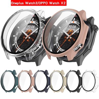 Hartkanten-Schale für Oppo Watch X2 / Oneplus Watch3 Schutzhülle Gehärtete Folie Schutzhülle für OppoWatch X / Oneplus Watch 2 Zubehör