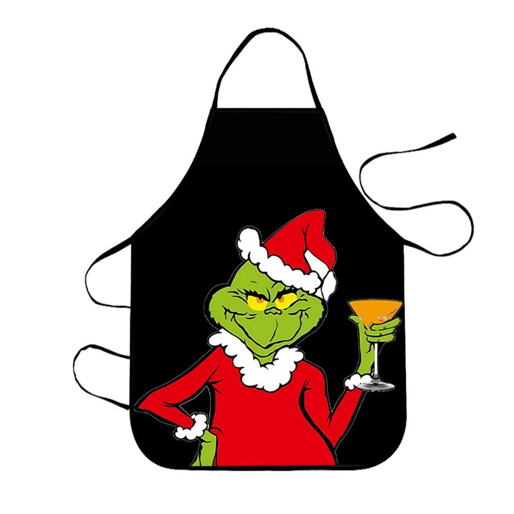 Christmas Aprons For Adults Thickened Apron Holiday Xmas Kitchen Apron Apron For Family Party Holiday