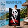 Scr-eam Horror Movie Beach Towel, Microfiber Beach Towel, Perfect For Pool, Beach, Travel, Home Decor Beach Party Fan gifts