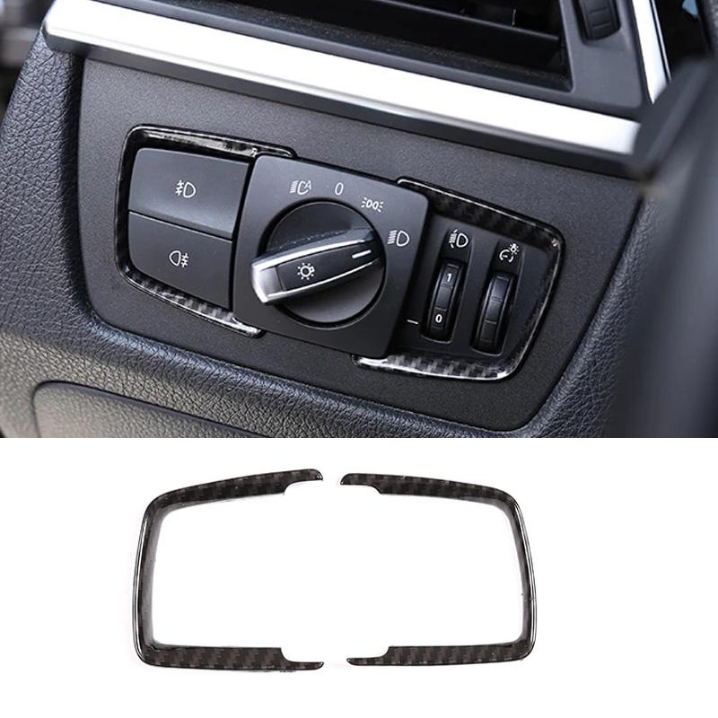 ABS Car Headlight Adjustment Switch Frame Trim Sticker Fit For BMW 1 2 3 4 Series F30 F31 F32 F34 F20 F21 F36 X5 F15 X6 F16