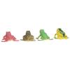 4pcs High Simulation Toad Model Bright Color Toad Toy Set Tricky Squeeze Toad Toys for Children