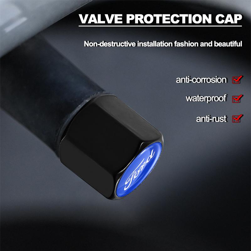 Cap Ventil Anvelopă Auto Capac Tulpina Roată cu Breloc Cheie cu Cheie Pentru Ford Focus Mondeo Kuga Fiesta MK7 Escort Explorer Edge 2 4 MK2 MK4