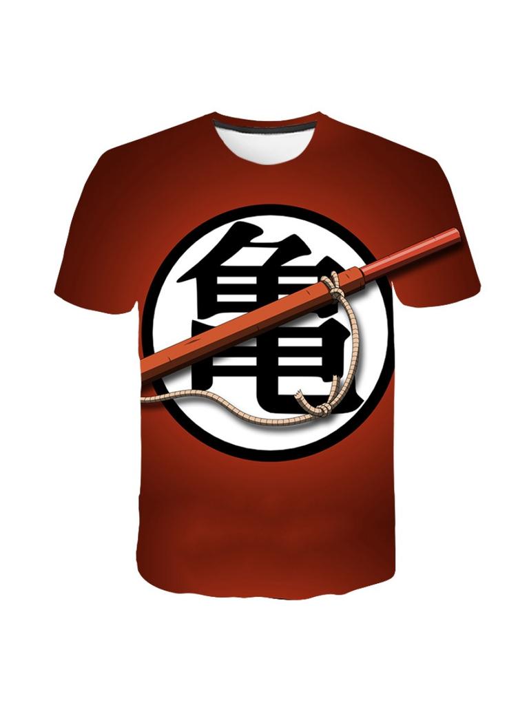 Summer 3D Print T-shirt Anime Character Son Goku Super Saiyan T-shirt Boy Children's Clothes T-shirt