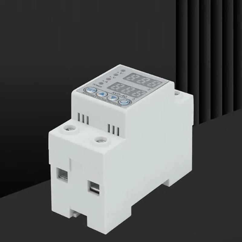 Universalspenningsrelé 40A (Justerbar spennings-/strømterskel) Enfase, automatisk tilbakestilling