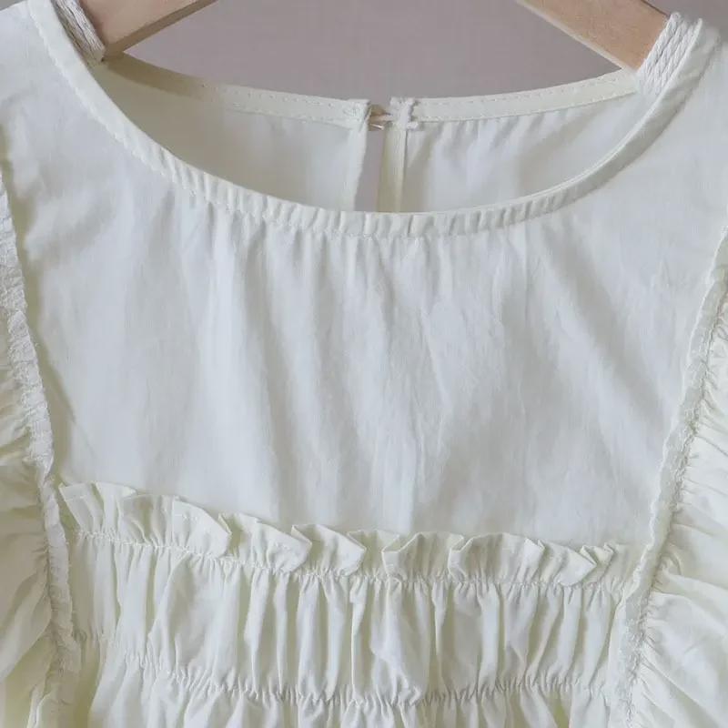 Camisa Elegante de Renda com Manga Longa e Corte Ajustado para Mulheres - Coleção Primavera & Outono