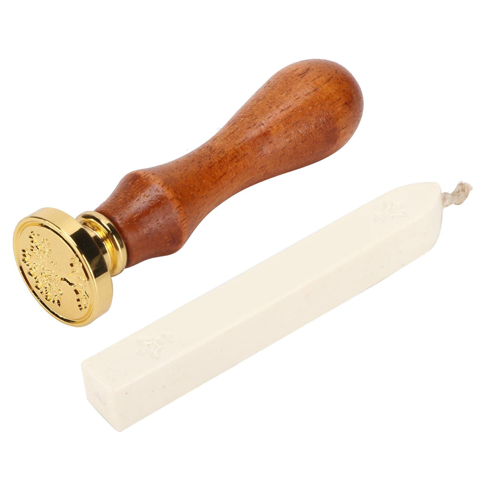 

Набор штампов для восковой печати Прозрачный узор Простота DIY Классический набор для опечатывания для конвертов приглашений белый