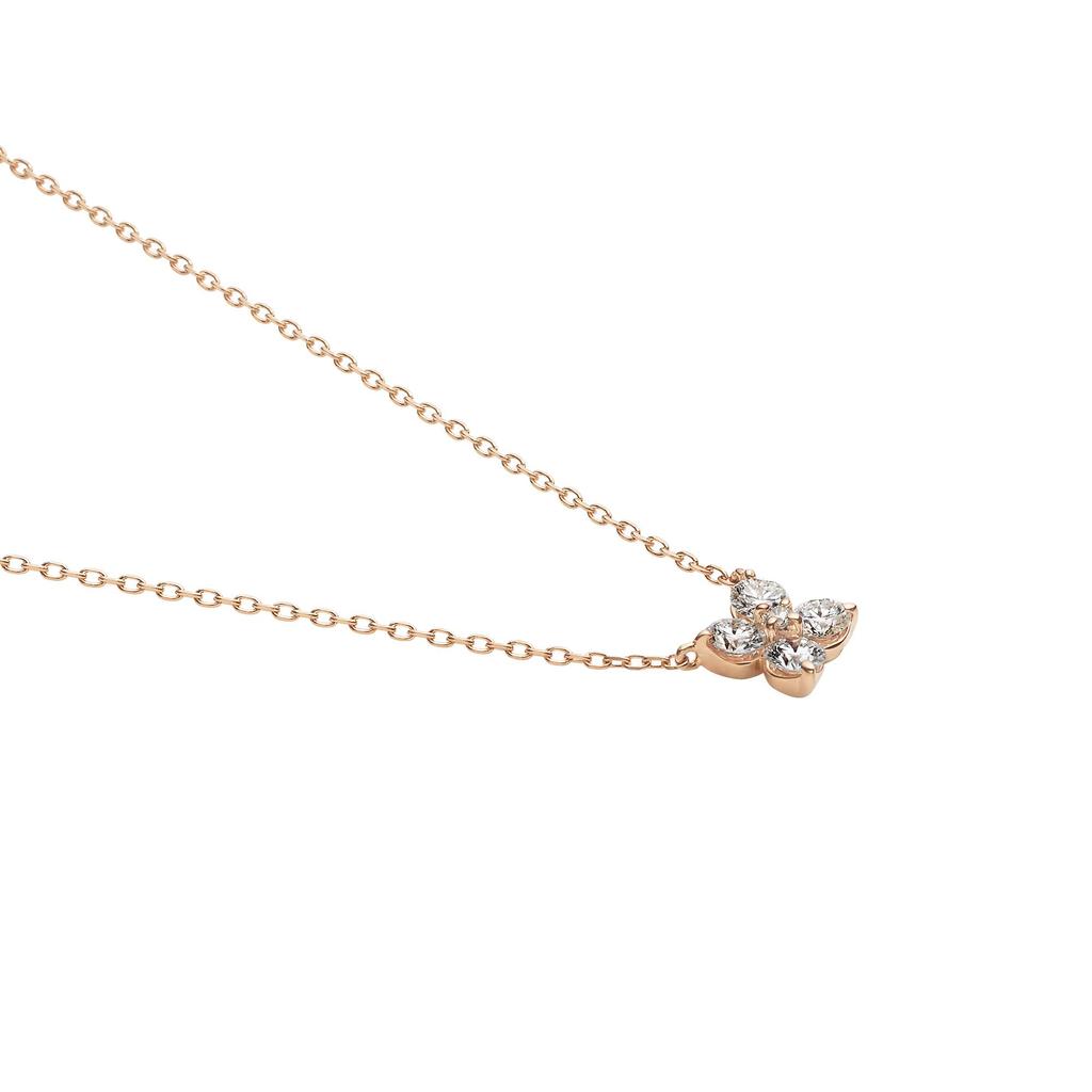 Necklace K18 Pink Gold Diamond Corolla AGAN629945DI [Vendome Aoyama] [Official]