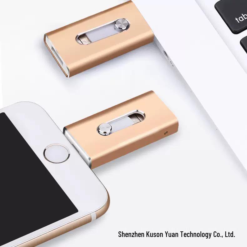 1TB Apple & Android Compatible Three-in-One U Disk With 64G Android Support