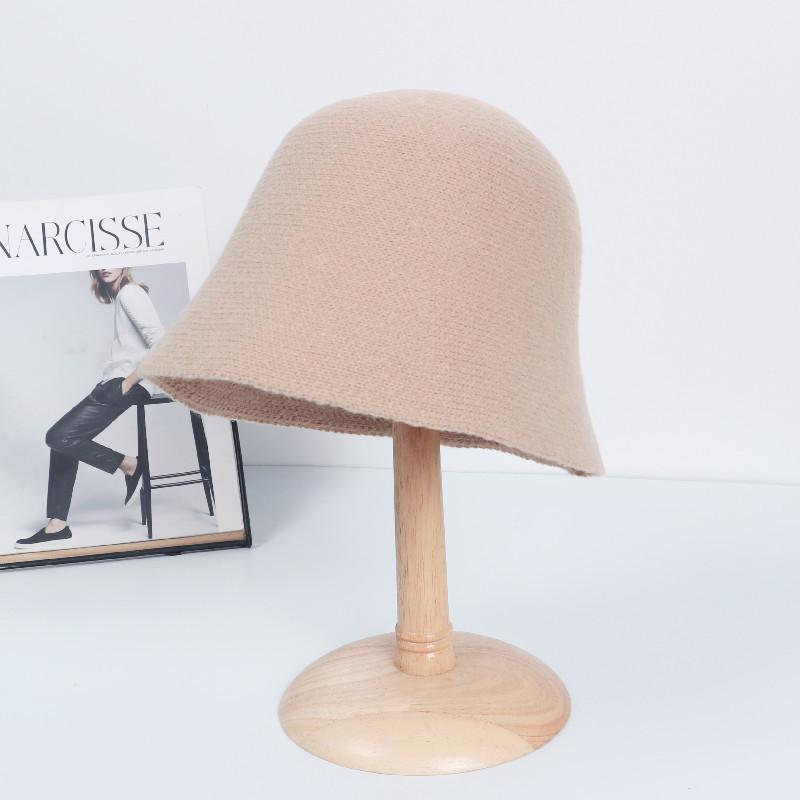 Herbst- und Winterwarme Mütze Damen Chenille Fischerhut Koreanische Version Vielseitige Lässige Strickmütze