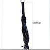 1pc Sexy SM Whip for Women - Durable Black Flogger with Metal Ring & Adjustable Strap, Ergonomic Sensory Play Accessory for Intimate Moments