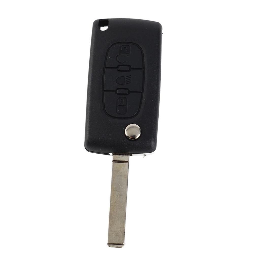 Coque de protection pour clé télécommande de voiture à 3 boutons, compatible avec C3, C4, C5, C6, Picasso