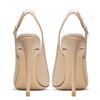 Sexy High Heels Pumps Shoes Nude Black Heeled Slingbacks Women's Sandal Large Size 45 Point Toe Summer Office Party Shoes Female