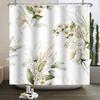 Floral Shower Curtain for Bathroom Vintage Flower Butterfly Waterproof Fabric Boho Bathtub Bathroom Curtain With Hooks 180x240