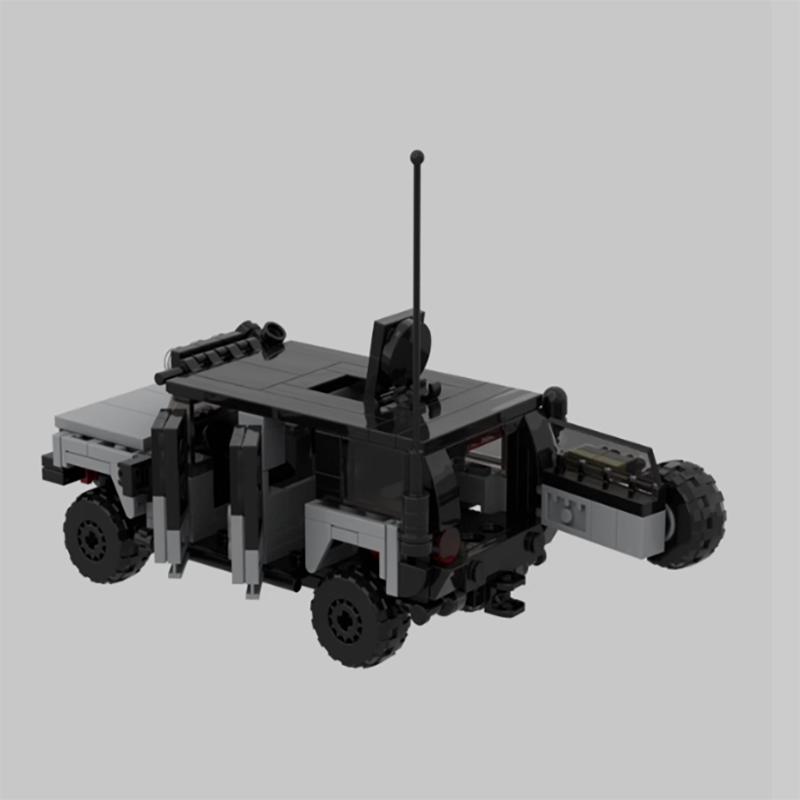 MOC-XM71 8-grid off-road vehicle electronic drawing puzzle building block unmanned child 269 pieces