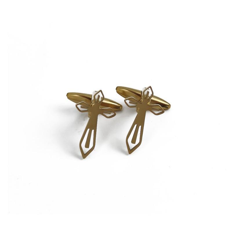 Roman Cross Men's Brooch Cufflinks Suit Dress Accessories Personalized Versatile Clothing