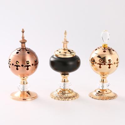 1 X Incense Burner  Perfect Gift  Metal Arab Censer Desktop Decor 8x20cm