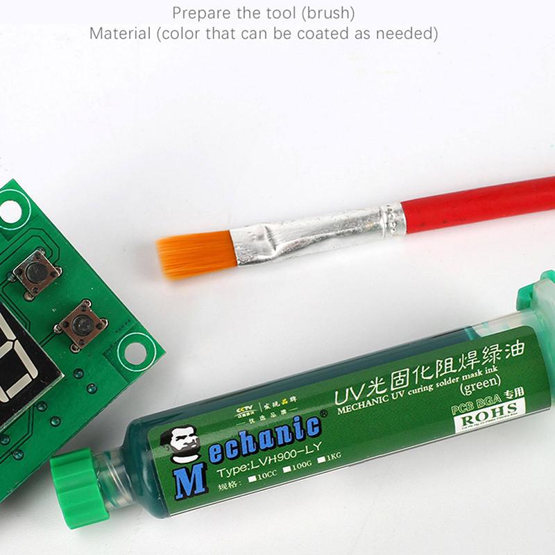 6 Colors Oil UV Photosensitive Solder Mask Ink BGA PCB Motherboard Paint Prevent Corrosive Arcing
