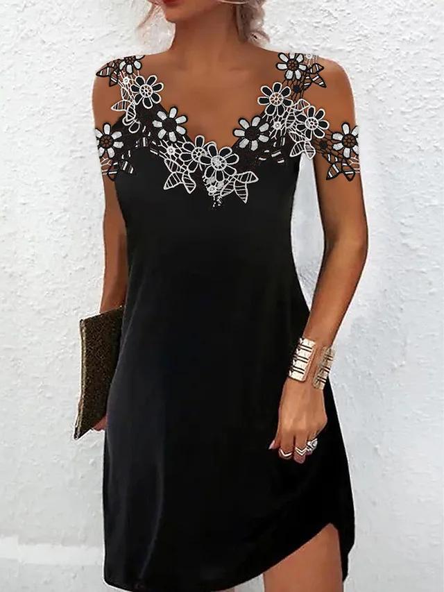 Celebrity Lady Dinner Light Mastery Temperament Women's Embroidered Dress S