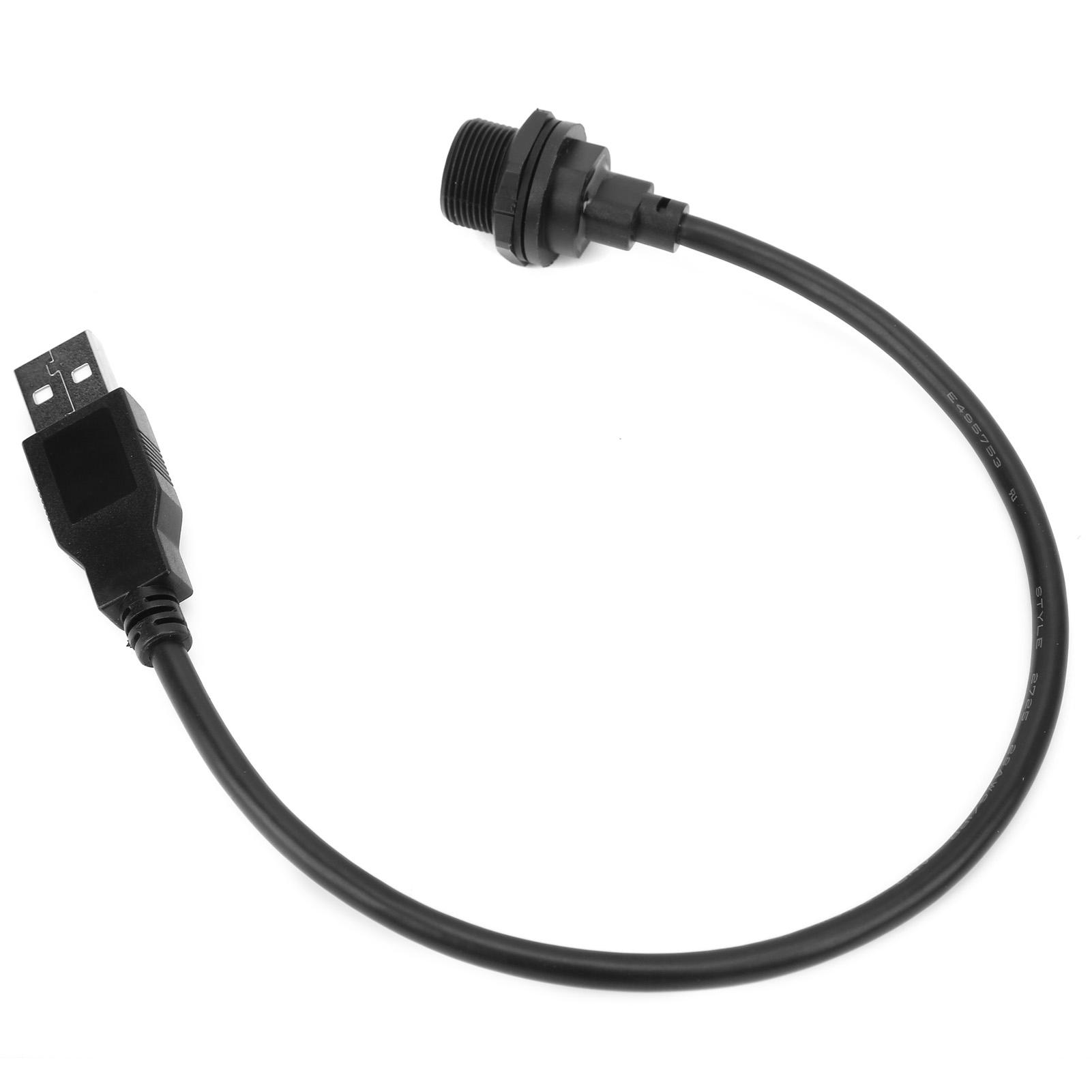 

Waterproof USB Connector IP67 MICRO USB Female 2.0 Male with Cable Socket E10MCTFF U2AM(0.3meter )