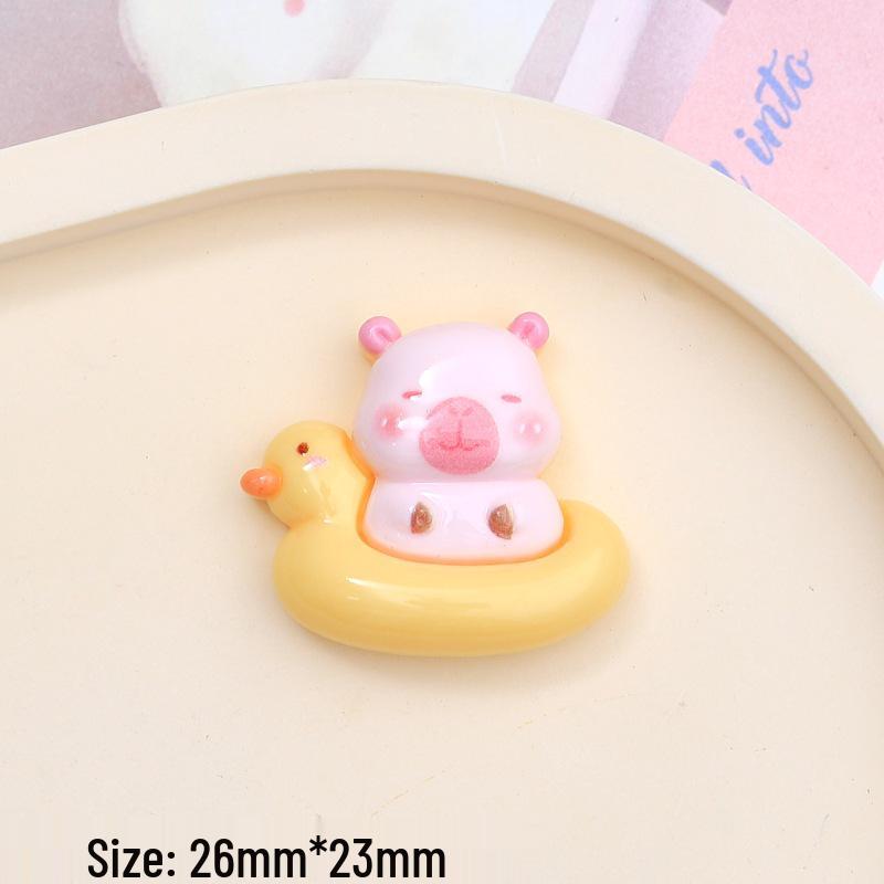 Kit d'accessoires en résine rose pour bébé dessin animé