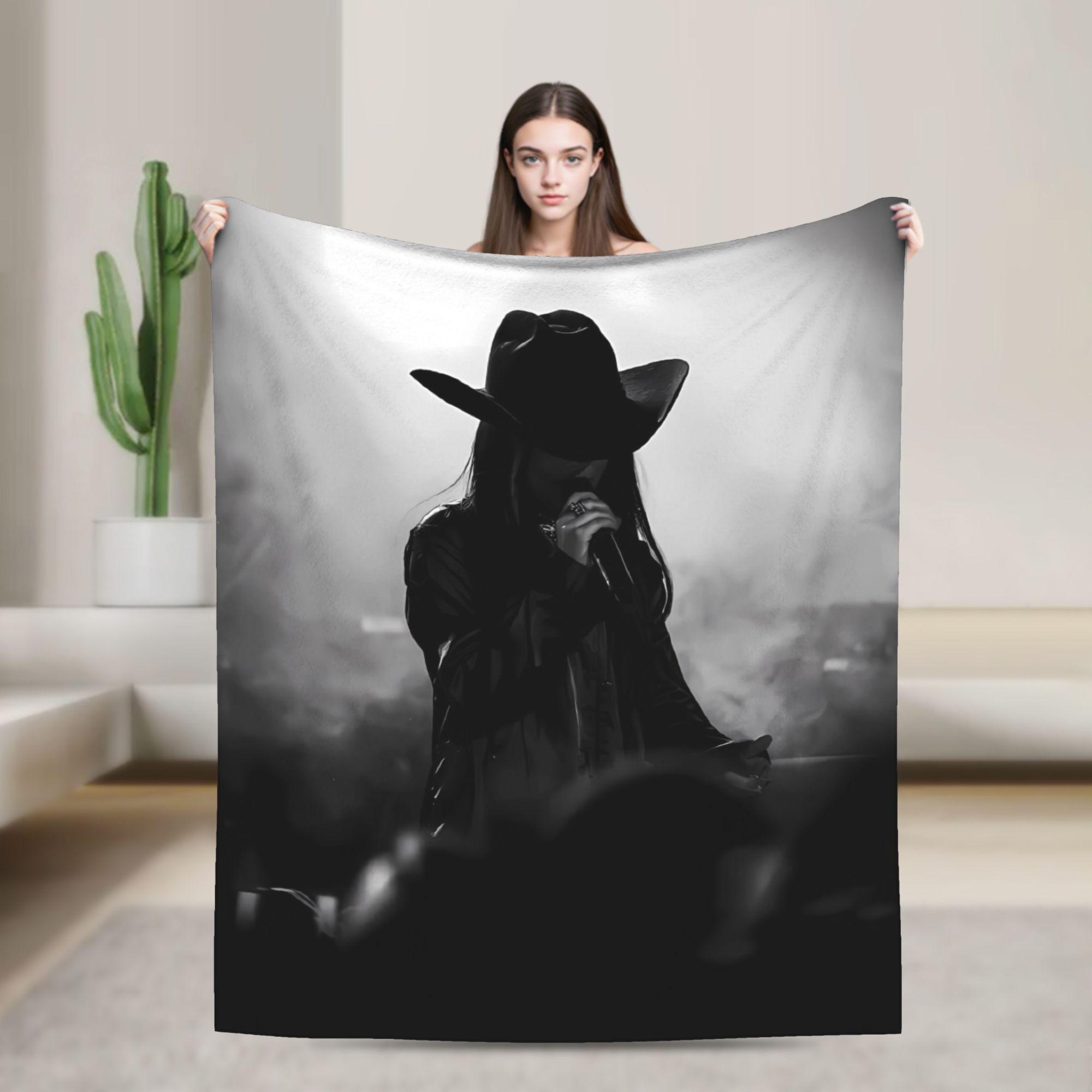 

Jessie Murph Hysteria Tour 2025 Blankets Quality Warm Throw Blanket Winter Children Couch Chair Fluffy Bedspread 75cmx90cm чёрный