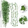 12 Pack Fake Ivy Garland Artificial Hanging Vine Plant UV Resistant for Outdoor Indoor Garden Wall Party Home Decoration