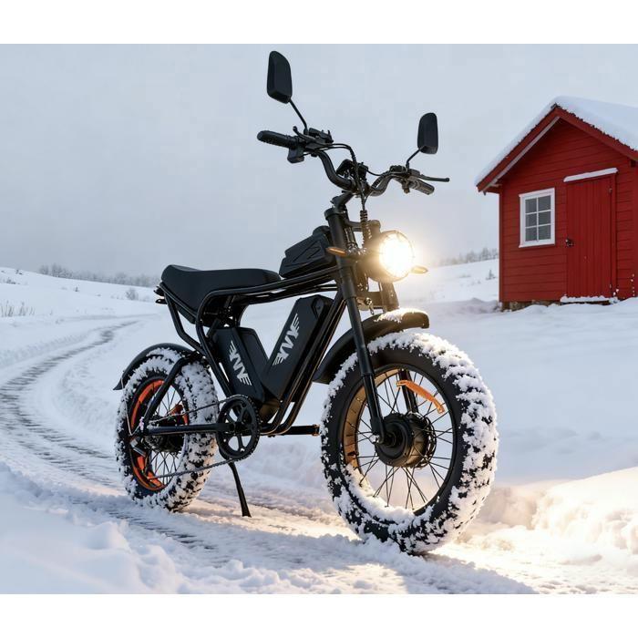YVY Q20 PRO Elektrische Fiets DUBBELE MOTOR 2000W – DUBBELE BATTERIJ 52V 40Ah – Actieradius 200km – Snelheid 50km/u – Banden 20x4.0