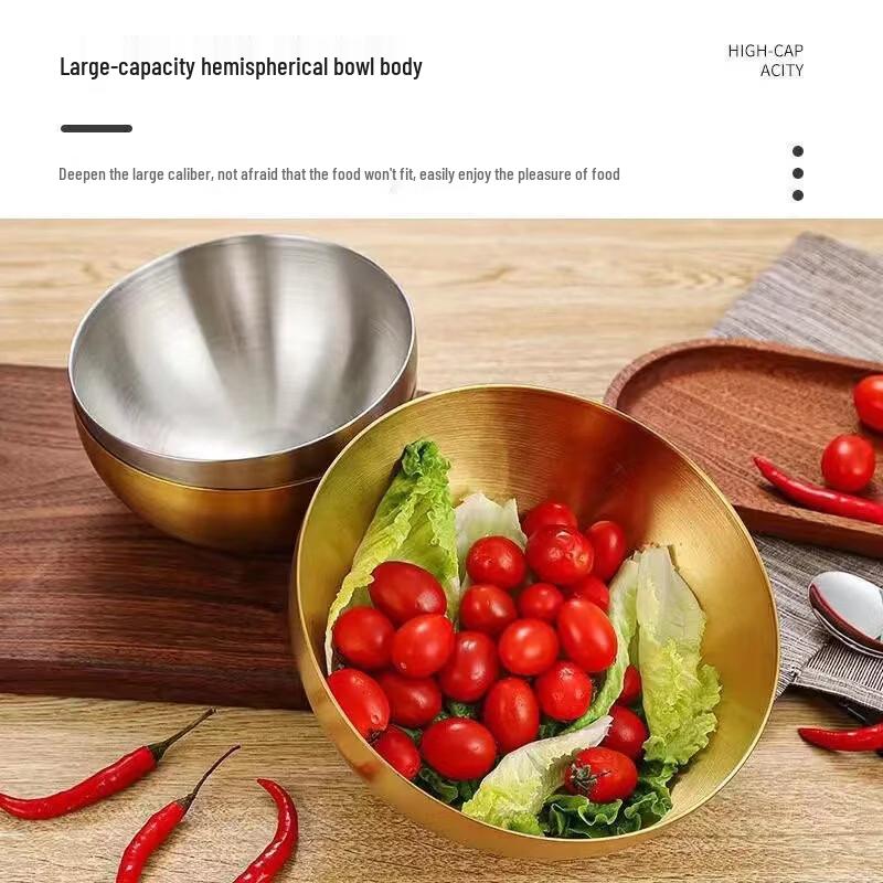 Lijia Stainless Steel Korean Salad Bowl Set
