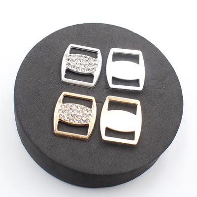 Fashion 10 Pieces 21 * 25mm Alloy Square Rhinestone Buckle DIY Ribbon Clothing Shoe Buckle Accessories Decoration
