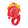 Portable Cartoon Hamburger French Fries Cooling Fan