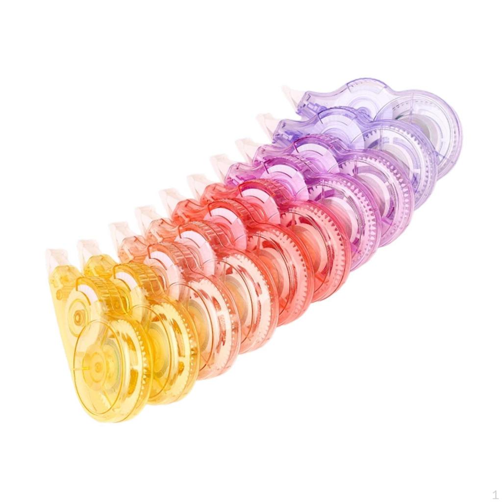 10Pcs Correction Tape with Dispenser Easy To Use Roller Pocket Eraser