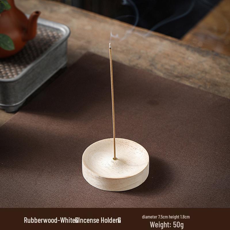 Sapele Zen Tea Ceremony Sandalwood Incense Holder and Ash Catcher.